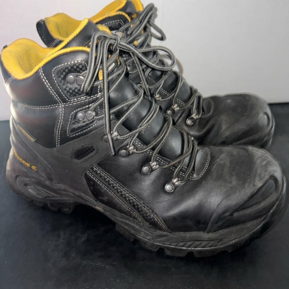 Chinook Men's Hammerhead Work Boot Waterproof Steel Toe‎ Size 11 Black